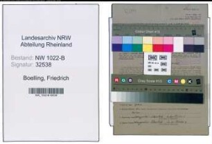Entnazifizierung Friedrich Boelling , geb. 31.03.1889 (Metallarbeiter)