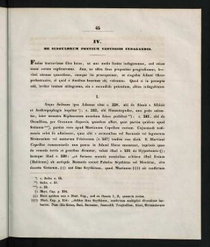 45-63, IV. De Singulorum Fontium Vestigiis Indagandis