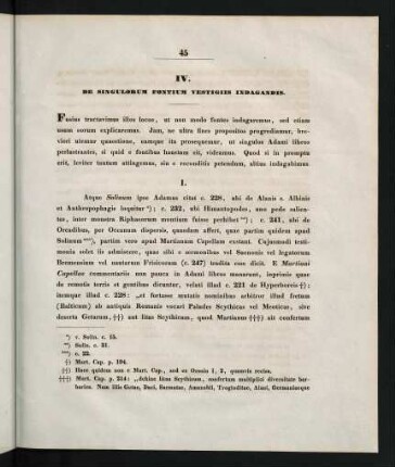 45-63, IV. De Singulorum Fontium Vestigiis Indagandis