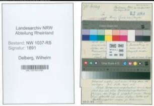Entnazifizierung Wilhelm Delberg , geb. 00.00.0000 (Stadtoberinspektor)