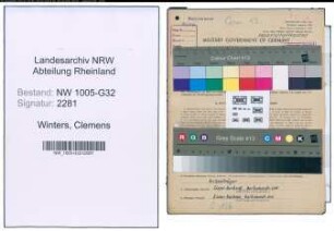 Entnazifizierung Clemens Winters , geb. 02.05.1910 (Fahrer)