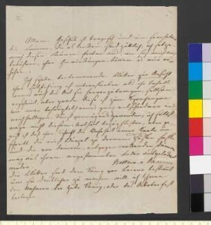 Brief von Arnim, Bettina von an Goethe, Johann Wolfgang von