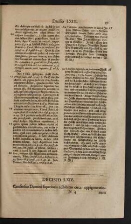 Decisio LXIV.