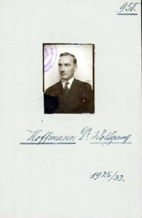 Hoffmann, Wolfgang, Zentrum