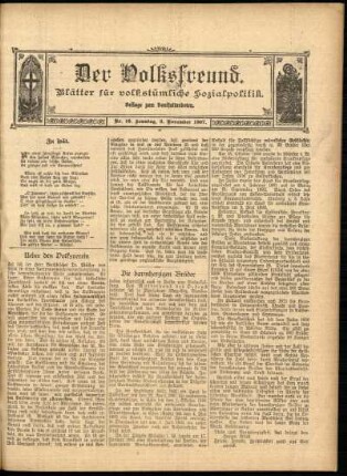 Ausgabe vom Sonntag, den 03. November 1907.
