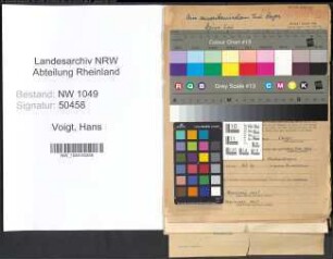 Entnazifizierung Hans Voigt , geb. 06.02.1912 (Angestellter)