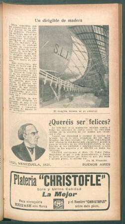 Un dirigible de madera