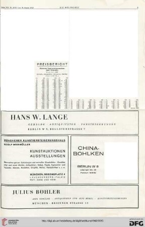 Nr. 35/36 (30. Aug. 1942), S. 3: Preisberichte
