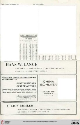 Nr. 35/36 (30. Aug. 1942), S. 3: Preisberichte