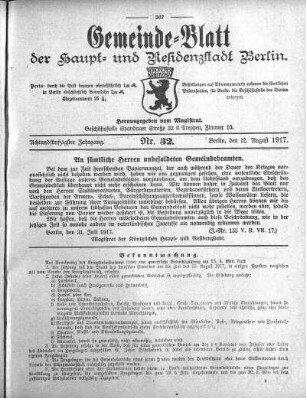 1917,32: Nr. 32, 12. August 1917