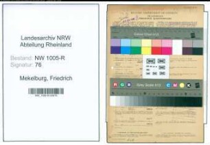 Entnazifizierung Friedrich Mekelburg , geb. 01.12.1892 (Rbahn-Beamter)