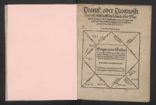 Practik: oder Prognosticon vsz dem lauff des hymels vnd Planeten sampt andern vesten sternen vn[d] vergangner Coniunctionen profectionibus vff das Jar so man zalt M.D.XXXIII. ...