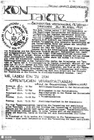 1989,Apr.: Kontakte : Informations-Rundbrief des Jugendpfarramts Leipzig