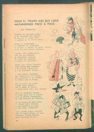 Sigue el tiempo más que loco matandonos poco a poco ...