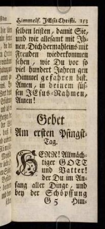 153-160, Herr! Allmaechtiger gott und Vatter! der du ...