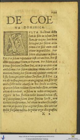 De Coena Dominica