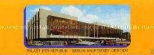 Werbeprospekt des Palastes der Republik in Berlin (DDR)