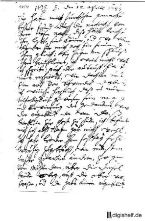 1054: Brief von Anna Louisa Karsch an Johann Wilhelm Ludwig Gleim