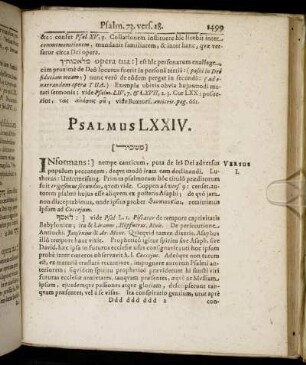 Psalmus LXXIV. - Psalmus LXXV.