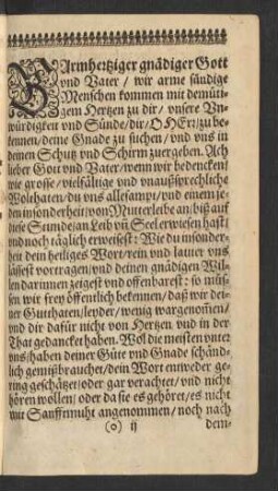 [Barmherziger gnädiger Gott und Vater/ ...]