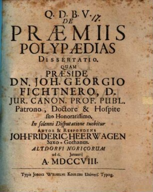 De praemiis polypaedias dissertatio