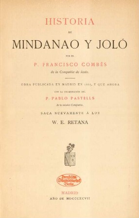 Historia de Mindanao y Joló