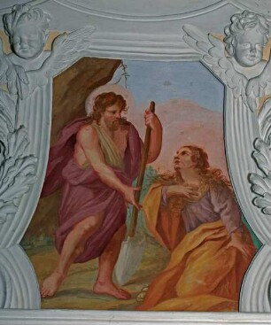 Drei Fresken mit Darstellungen zu Maria Magdalena — noli me tangere