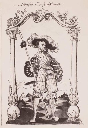 Oberster aller Fußknechte, unbekannter Künstler, deutsch, um 1525