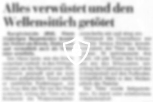 Alles verwüstet und [Name maskiert] getötet