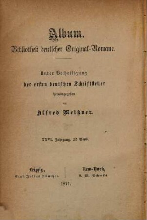Die deutschen Kleinstädter in Amerika : Roman, 1