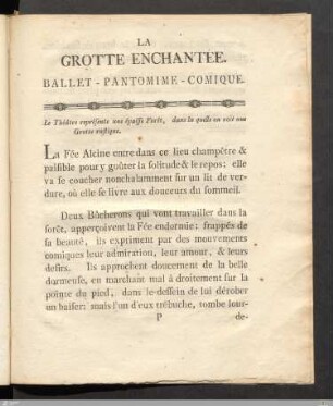 La grotte enchantée.