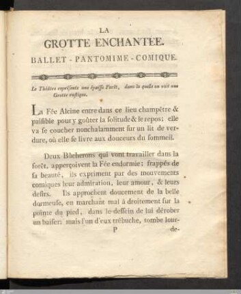 La grotte enchantée.