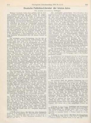 315-320 Deutsche Palästina-Literatur der letzten Jahre
