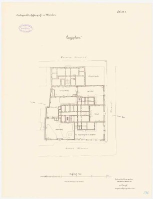 Amtsgericht und Gefängnis, Wreschen: Lageplan 1:200