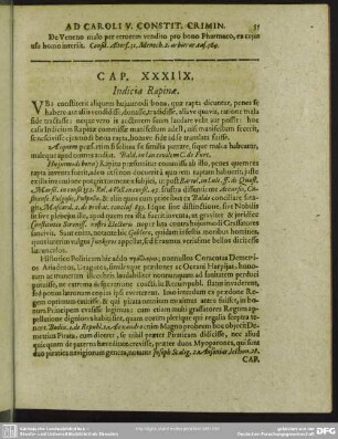 Cap. XXXIIX. Indicia Rapinae