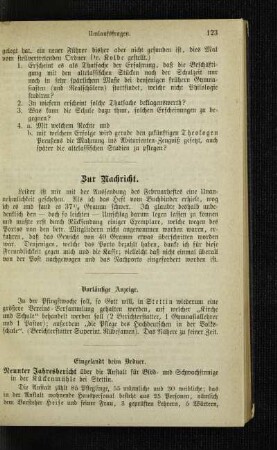 Vorläufige Anzeige