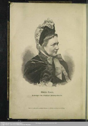 Königin Carola, Protektorin des Sächsischen Pestalozzi-Vereins