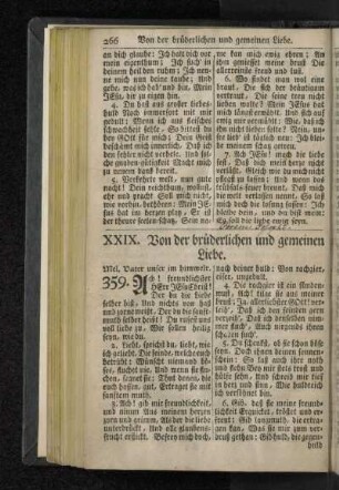 XXIX. Von der brüderlichen und gemeinen Liebe.
