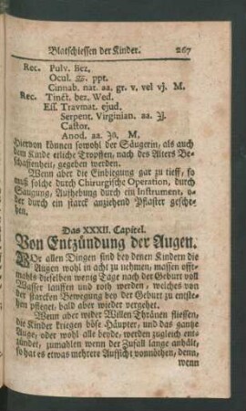 Das XXXII. Capitel. Von Entzündung der Augen