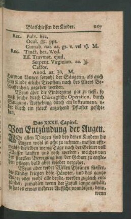Das XXXII. Capitel. Von Entzündung der Augen