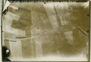 Foto des Geländes nordwestlich von Vaux (Luftbild)