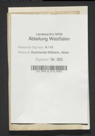 Schuldverschreibungen des Dorfes Brackel für die Kommende Brackel.