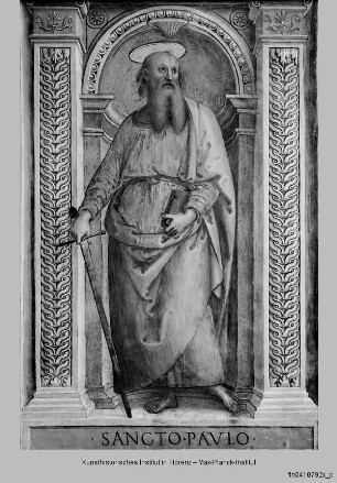 Kapellendekoration mit Anbetung des Kindes : Heiliger Petrus