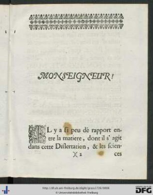 Monseigneur!