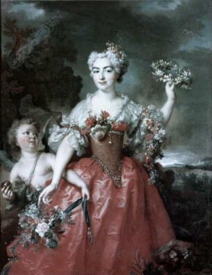 Bildnis der Angélique von Gueidan als Flora (geb. von Simiane)
