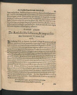 Caput XXXIV. De Antichristo lastauro, & impurissimo scortatore in aetate sua virili.