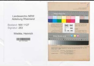 Entnazifizierung Heinrich Wiebke , geb. 30.10.1894 (Amtsrentmeister)