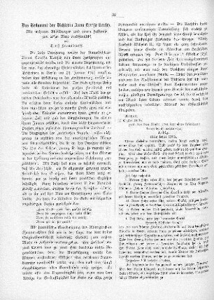 Das Testament der Dichterin Anna Louisa Karsch