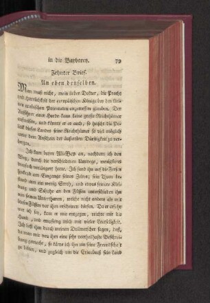 Zehnter Brief. An eben denselben.