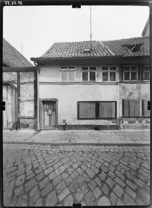 Quedlinburg, Dovestraße. Wohnhaus. Straßenfront